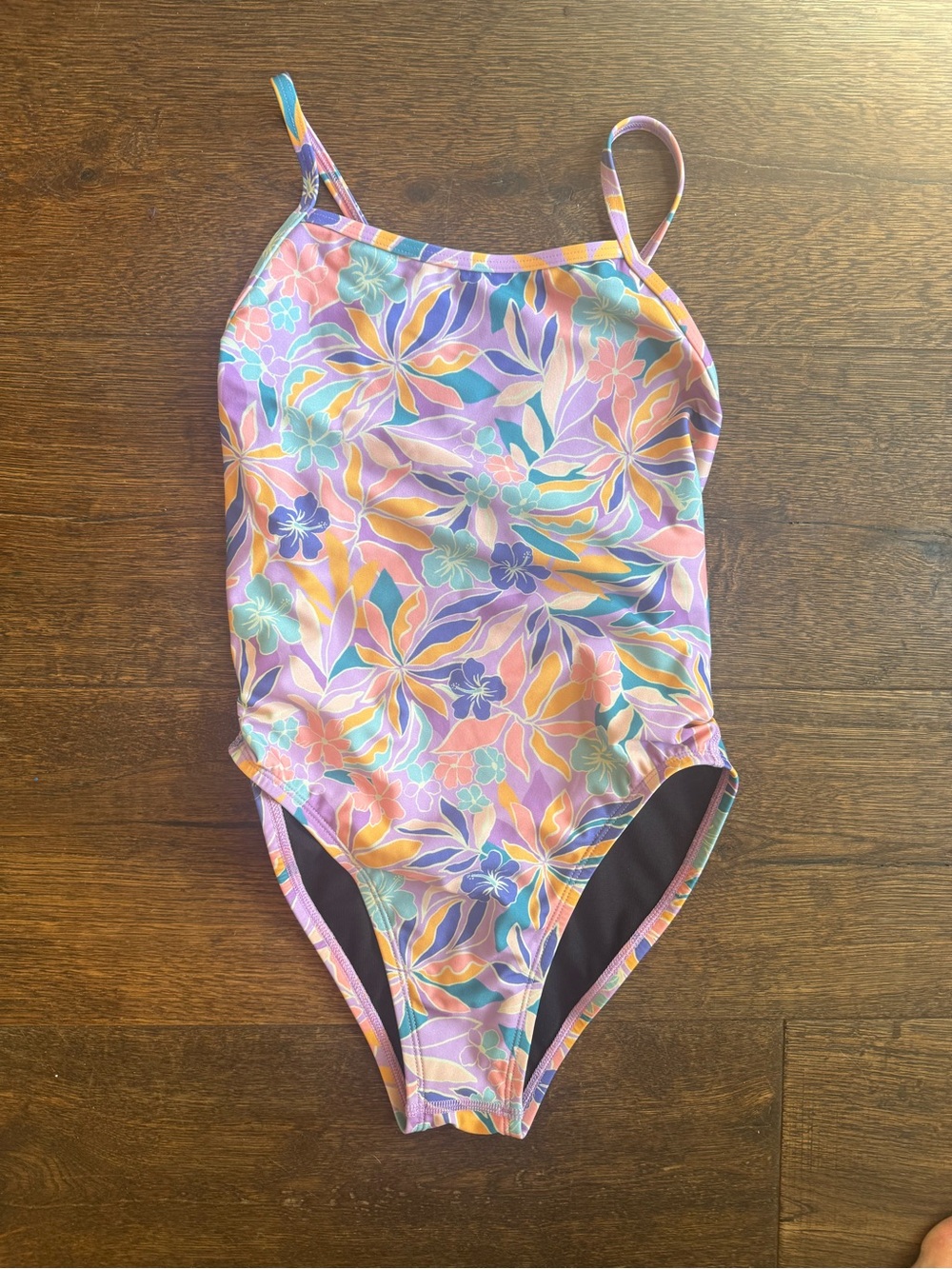 Jolyn Clothing Purple Multi Floral One-Piece Swimsuit